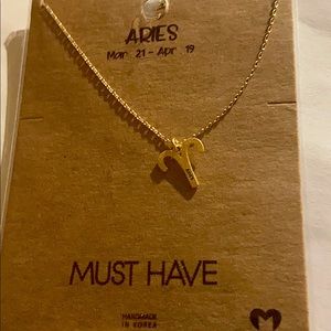 16inch gold zodiac Taurus Sign Necklace